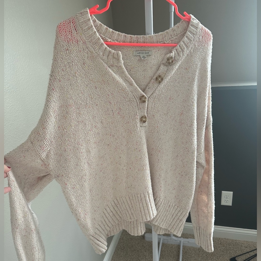 American Eagle Speckled Knit Sweater